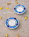 Blue Pottery T-Light Holder Set Of 2 Pcs.